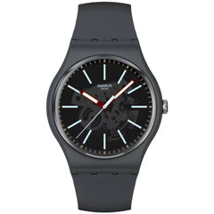 Swatch Unisex Watch - Swatch Essentials Cobblestone Street Grey Strap | SO29A101