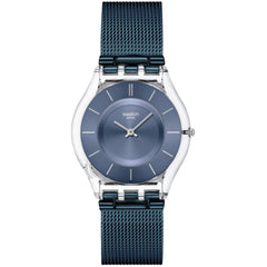 Swatch Unisex Watch - Cool Skies Quartz Blue Dial Mesh Bracelet | SS08K120M