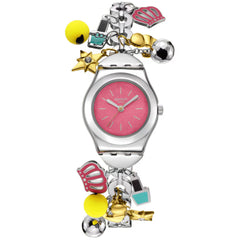 Swatch Women's Watch - Mother's Day The Charm Of Mom Pink Dial Bracelet | YSZ101G