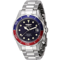 Invicta Men's Watch - Pro Diver Quartz Rotating Bezel Blue Dial Steel Bracelet | 45785