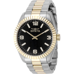 Invicta Men's Watch - Specialty Quartz Black Dial Two Tone Steel Bracelet | 49675