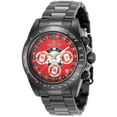 Invicta Men's Watch - Speedway Quartz Chronograph Red Dial Black Bracelet | 50497