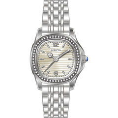 Invicta Women's Watch - Wildflower Quartz Beige Dial Silver Steel Bracelet | 69390