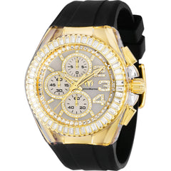 Technomarine Men's Watch - Cruise Glitz Chronograph White Mop Dial Strap | TM-121028
