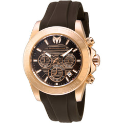 Technomarine Men's Watch - Manta Ray Chrono Brown Dial Silicone Strap | TM-219038