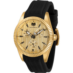 Technomarine Women's Watch - Sea Dream Quartz Gold Tone Dial Black Strap | TM-719031