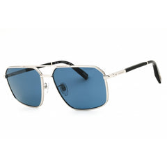 Chopard Men's Sunglasses - Shiny Palladium/Black Rectangular Frame | SCHL77 61579P