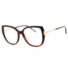 Chopard Women's Eyeglasses - Havana/Gold Cat Eye Shape Full Rim Frame | VCH360S 0909
