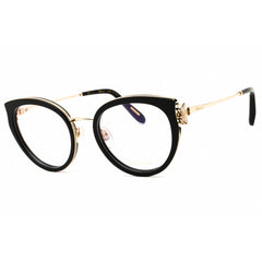Chopard Women's Eyeglasses - Shiny Black/Gold Metal Full Rim Frame | VCH367S 0700