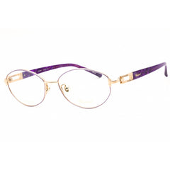 Chopard Women's Eyeglasses - Purple/Gold Metal Oval Full Rim Frame | VCHD06J 0300