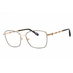 Chopard Women's Eyeglasses - Shiny Rose Gold/Blue Rectangular Frame | VCHG65S 0301