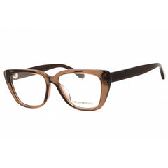 Emporio Armani Women's Eyeglasses - Shiny Transparent Brown Frame | 0EA3256U 6251