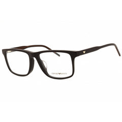 Emporio Armani Men's Eyeglasses - Shiny Brown Acetate Full Rim Frame | 0EA3257F 6255