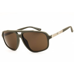 Emporio Armani Men's Sunglasses - Matte Beige/Silver Full Rim |0EA4236U 543773