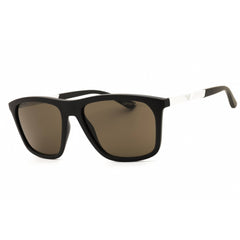 Emporio Armani Men's Sunglasses - Matte Dark Brown Full Rim Frame | 0EA4237 6186EF