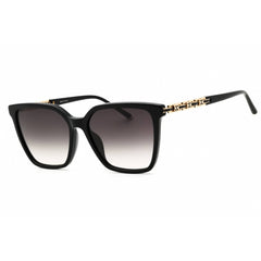 Escada Women's Sunglasses - Shiny Black Rectangular Shape Full Rim Frame | SESD96 0700