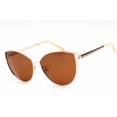 Escada Women's Sunglasses - Shiny Rose Gold Metal Cat Eye Shape Frame | SESE59 610300