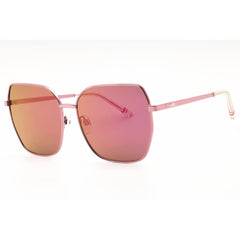 Fila Women's Sunglasses - Rose Gold Metal Rectangular Full Rim Frame | SFI393 300G