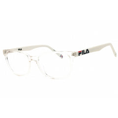 Fila Women's Eyeglasses - Crystal/White Rectangular Shape Full Rim Frame | VF9467 0CRY