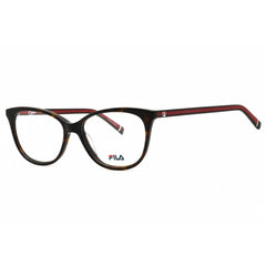 Fila Women's Eyeglasses - Havana/Red Injected Propionate Cat Eye Frame | VF9470 0HAV