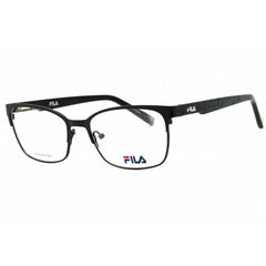 Fila Women's Eyeglasses - Black Metal Rectangular Shape Full Rim Frame | VFI176 0BLA