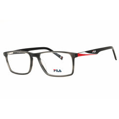 Fila Men's Eyeglasses - Black Acetate Rectangular Shape Full Rim Frame | VFI178 0BLA