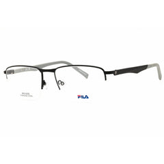 Fila Men's Eyeglasses - Black/Grey Metal Oval Shape Half Rim Frame | VFI444 0531