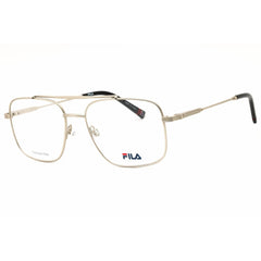 Fila Men's Eyeglasses - Silver/Black Metal Rectangular Full Rim Frame | VFI733 0581