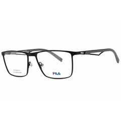 Fila Men's Eyeglasses - Total Semi Matte Black/Grey Rectangular Frame | VFI878 0531