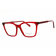 Gant Women's Eyeglasses - Shiny Bordeaux Acetate Rectangular Frame | GA50080 069