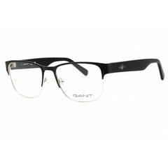 Gant Men's Eyeglasses - Matte Black Metal Rectangular Full Rim Frame | GA50018 002