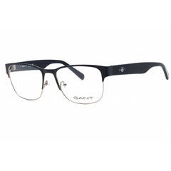 Gant Men's Eyeglasses - Shiny Blue Metal Rectangular Full Rim Frame | GA50018 090