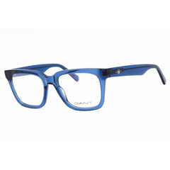 Gant Men's Eyeglasses - Shiny Blue Acetate Rectangular Full Rim Frame | GA50059 090