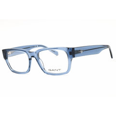 Gant Men's Eyeglasses - Shiny Blue Acetate Rectangular Full Rim Frame | GA50073 090