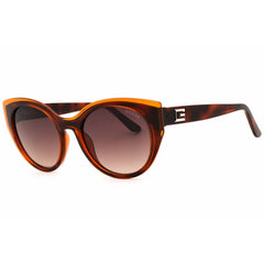 Guess Women's Sunglasses - Dark Havana Cat Eye Shape Full Rim Frame | GU7909 52F