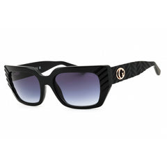Guess Women's Sunglasses - Shiny Black Rectangular Shape Full Rim Frame | GU00254 01B