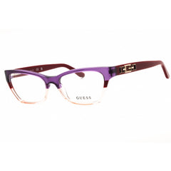 Guess Women's Eyeglasses - Bordeaux/Other Metal Cat Eye Full Rim Frame | GU2979 071