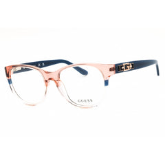 Guess Women's Eyeglasses - Blue/Other Acetate Round Shape Frame, 53mm | GU2980 092