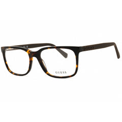 Guess Men's Eyeglasses - Dark Havana Acetate Rectangular Shape Frame | GU50187 052