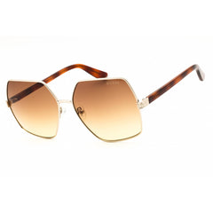 Guess Women's Sunglasses - Gold/Havana Metal Oversized Full Rim Frame | GU7881-H 32F
