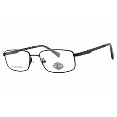 Harley Davidson Men's Eyeglasses - Matte Black Metal Full Rim Frame | HD0141T 002