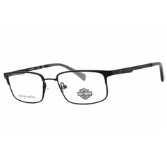 Harley Davidson Men's Eyeglasses - Matte Black Metal Full Rim Frame | HD0142T 002