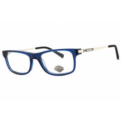 Harley Davidson Men's Eyeglasses - Shiny Blue Acetate Full Rim Frame | HD0143T 090