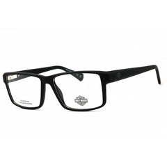 Harley Davidson Men's Eyeglasses - Matte Black Rectangular Shape Frame | HD0982 002