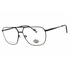 Harley Davidson Men's Eyeglasses - Matte Black Titanium Full Rim Frame | HD50104 002