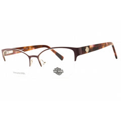 Harley Davidson Women's Eyeglasses - Matte Bordeaux Half Rim Frame | HD50109 070