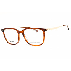 Hugo Boss Men's Eyeglasses - Brown Horn/Gold Acetate Full Rim Frame | 1696 0HQZ 00