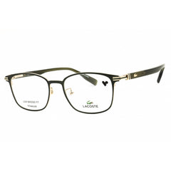 Lacoste Men's Eyeglasses - Satin Olive Titanium Full Rim Oval Frame | L2530LB 320