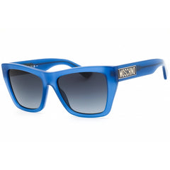 Moschino Women's Sunglasses - Blue Plastic Full Rim Cat Eye Frame | MOS181/S 0PJP 9O