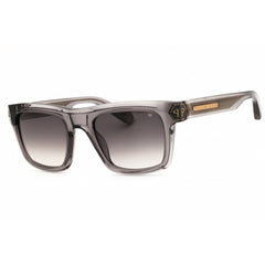 Philipp Plein Men's Sunglasses - Shiny Transparent Grey Plastic Frame | SPP043M 09MB